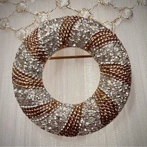 Elegant Silver and Gold Brooch